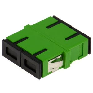 Do verde frente e verso do adaptador da fibra ótica do SC da manutenção