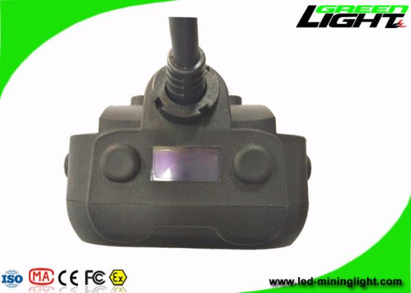 Double Shot Molding Hard Hat Headlamp 15000lux High Lllumination Dula Beam IP68