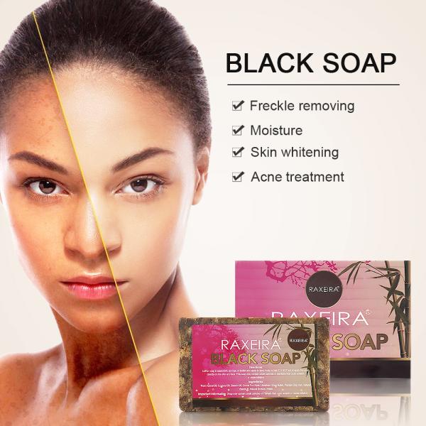 MSDS 100% Natural Shea Butter Africa Black Bar Soap For Dull Dry Skin