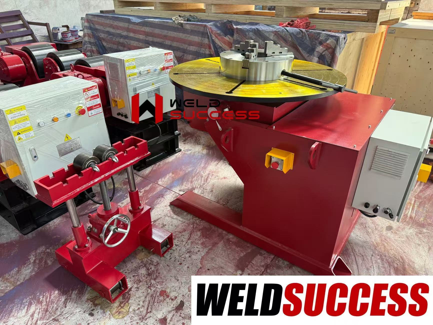 3000kg Standard Welding Positioners , Automatic Rotary And Tiltling Turntable Positioner