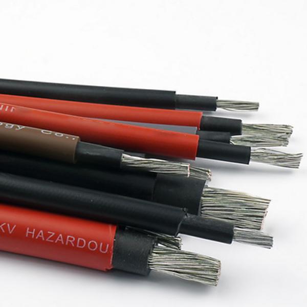 1 Conductor Solar Direct Current Cable for Solar Installations in Black/Red Color