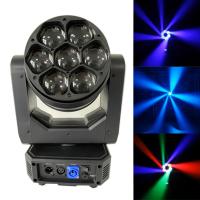 Beeye Stage Led Zoom RGBW 4 en 1 Événements Lumières de lavage Lumière de tête mobile