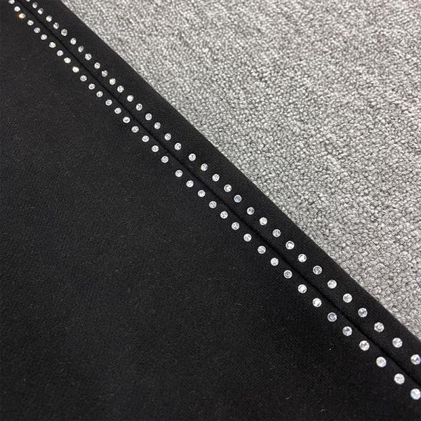 Custom logo Baggy Sweatpants 100% Cotton Fleece Pant Rhinestone Sweats Pants Wide Leg Flared Baggy Sweatpants Joggers