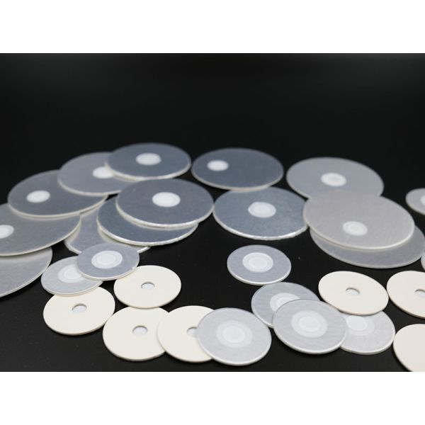 Plastic Bottles Vent Seal Liner Leak Proof Aluminum Foil Sealing Gasket Aluminum Foil / Foam Vent Liner for Chemical & Daily Use Packaging Reliable Breathable Sealing Solution for Disinfectant, Drain
