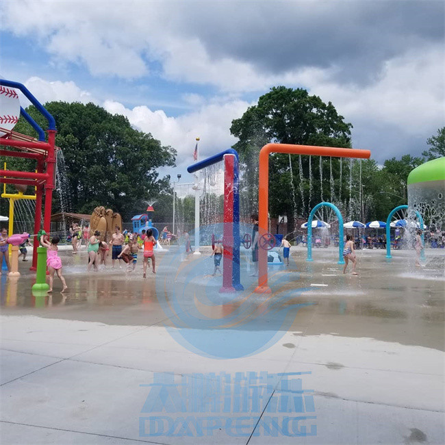Занавес воды брызг формы парка 7 Aqua, гальванизировал стальные структуры воды для парка выплеска