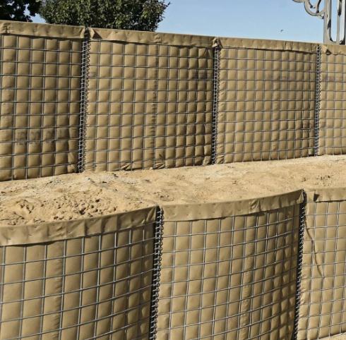 Барьер бастиона Hesco военной пользы защитительный как сетка Gabion защиты