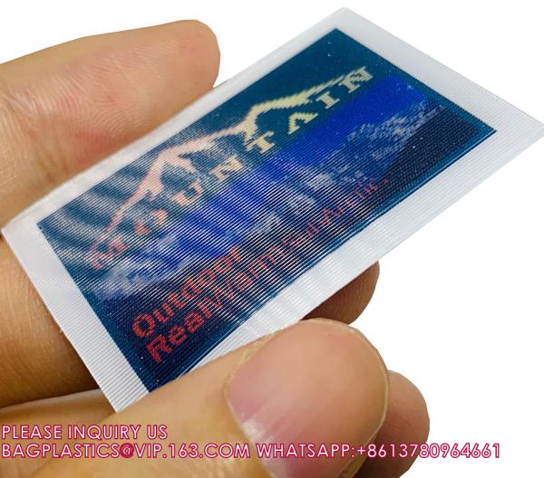 Custom High Definition 3D Lenticular Pictures TPU Plastic Label Card Eco-Friendly TPU 3D Lenticular Patch Lenticular