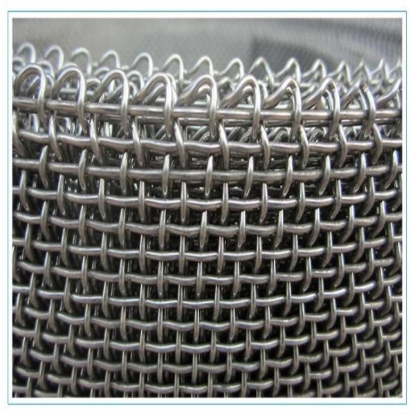Mn65 Vibrating Screen 2 3 4 6 8 10 Mesh 8mm 9.5mm Stainless Steel Crimped Wire Mesh for Quarry Mining