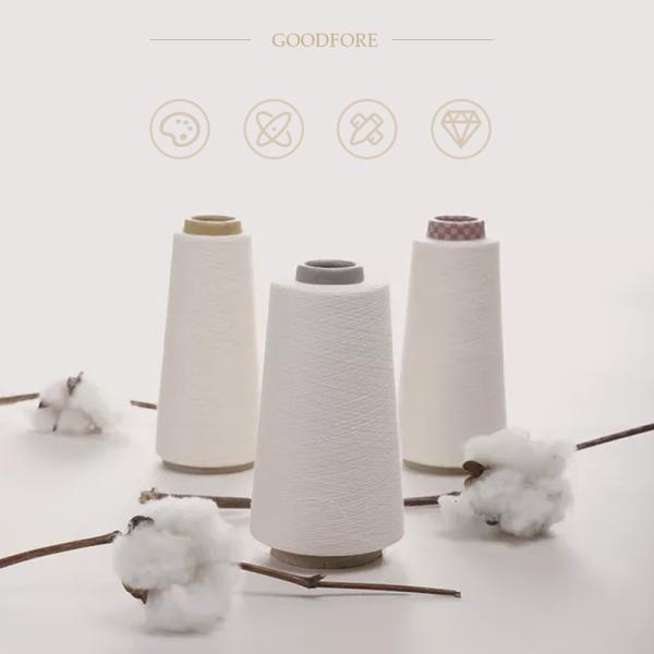 Ne20 повторно используют пряжу Dty полиэстера повторно использовали белизну хлопка сырцовую для вязать