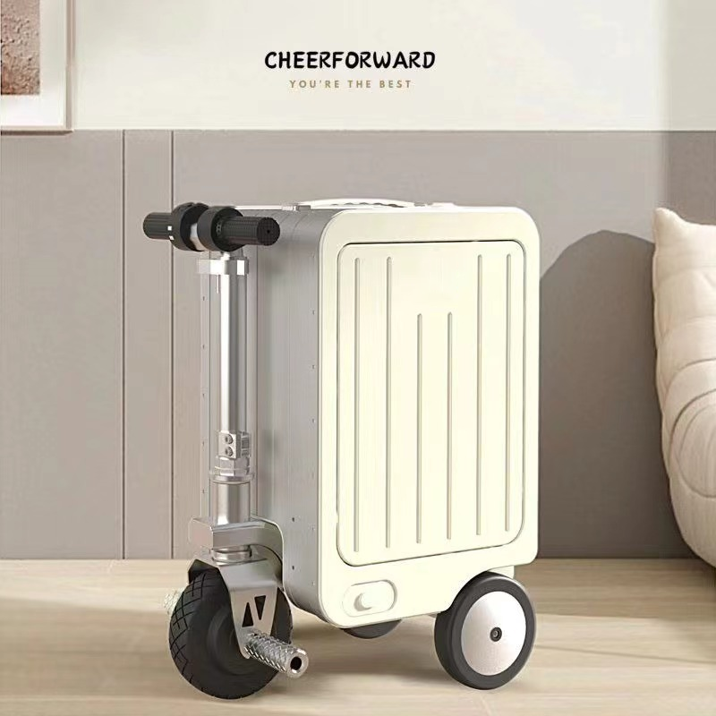 Modern Zipper Electric Riding Suitcase Smart Spinner Wheels Multifunctional Usb Charging Suitcase