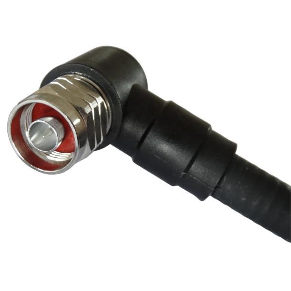 1 m RF jumper cable n male to n male right angle connector with 1/2 flexible cable