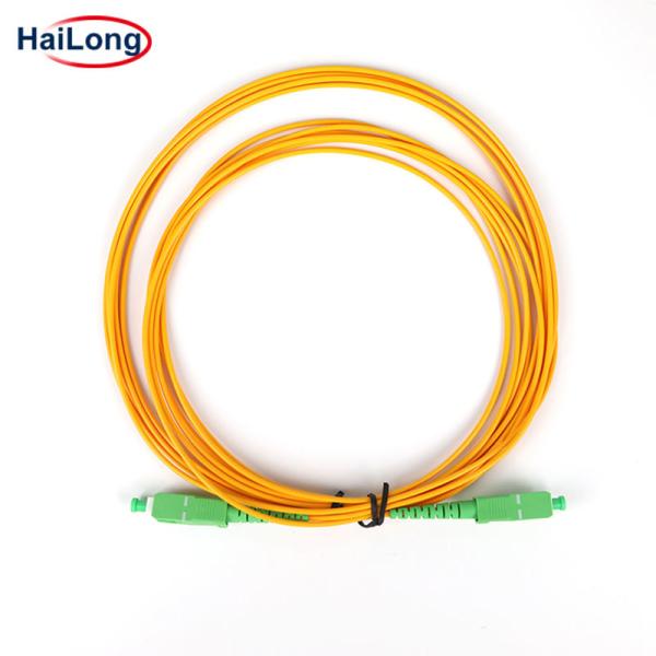 LC APC Sc APC Sm Dx 0.3dB Optical Fiber Jumper For Communication Cable FTTH