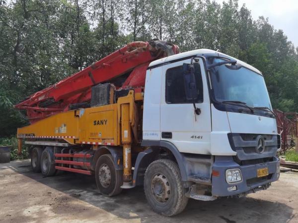 Rouge 2012 Utilisé 56m camion monté pompe entrepreneur remorque pompe hauteur d'alimentation 1540