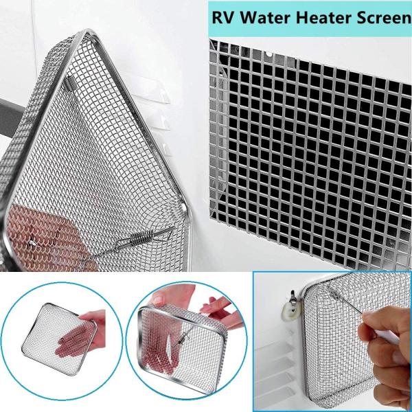 4.5 X 4.5 Inch RV Trailer Accessories Stainless Steel Mesh Screens For Furnace Vent