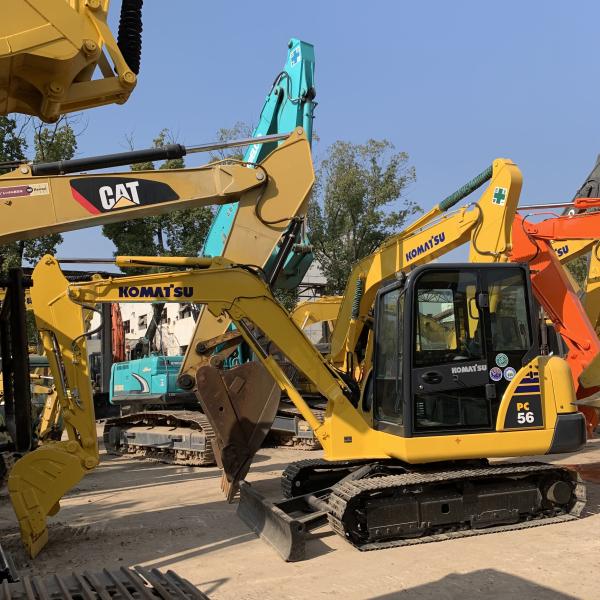 Раскопки 5 тонн прочного гидравлического трассы типа PC Komatsu 56 подержанный экскаватор по низкой цене и продажа хорошо
