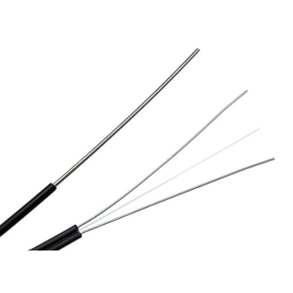 FRP Strength Member G657A2 Two Core FTTH Fiber Optic Cable LSZH Jacket