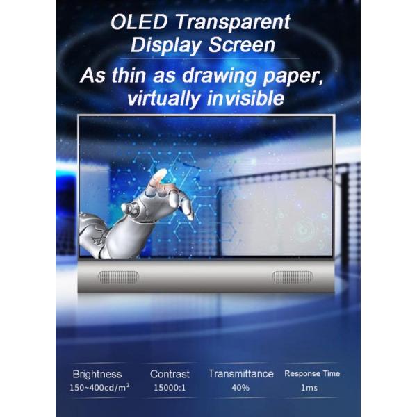 Double Sided Transparent OLED Smart TV Display Cabinet Digital Signage and Displays Advertising Players Exhibitions
