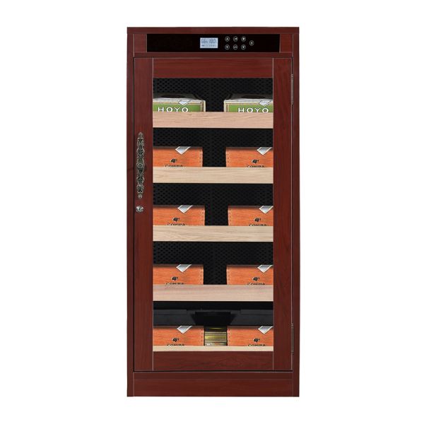 Large Capacity Wooden Electric Cigar Cooler with Adjustable Humidity Control Humidor Cabinet