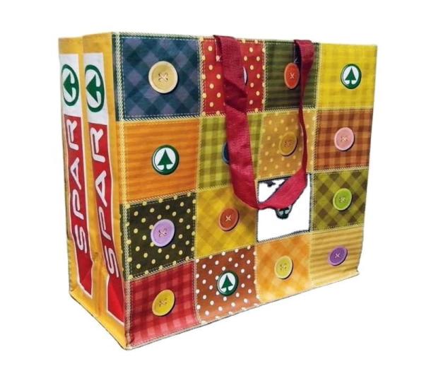 Low Cost Supermarket Reusable PP Woven Shopping Bag
