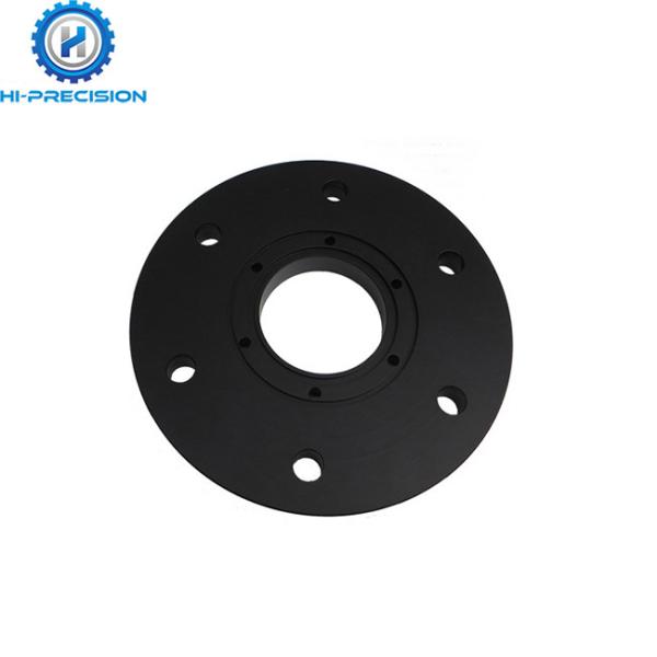 Non Standard CNC Machining Flange Aluminum With Anodizing Sandblast Black
