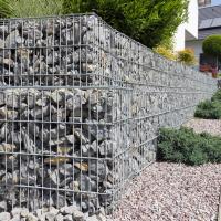 Partición exterior resistente al viento Valla de gabión soldada Decorativa Estructura de jardín duradera