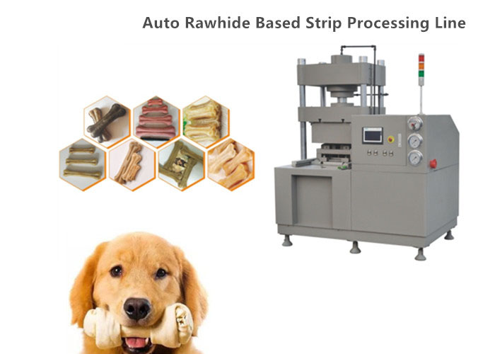 60T Twin Moulds Dog Bone Making Machine Dental Treats Bone CE Approved