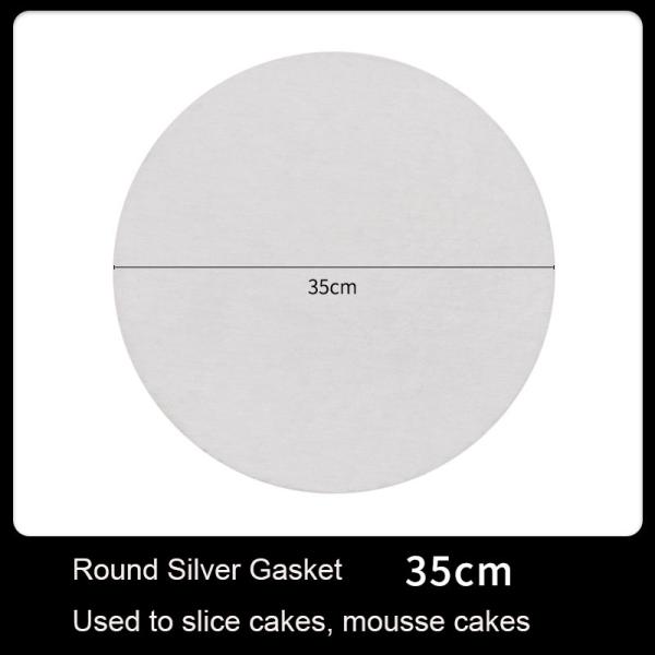 Direct Exquisite Food Grade Circle Cardboard Cake Paper Boards Round Silver Base Tray