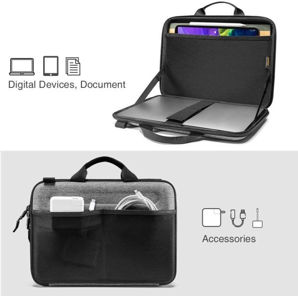 velvet EVA Hard Case , 11.97x8.36 Inches Hard Shell Laptop Bag