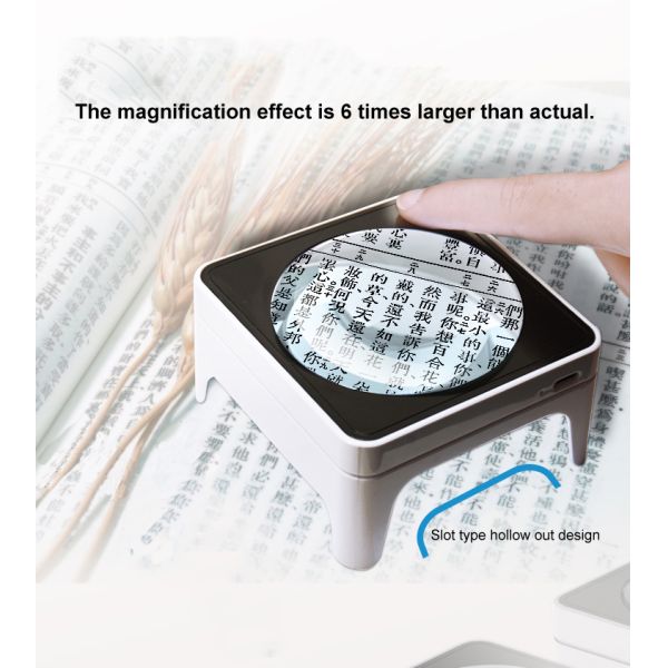 3X Magnification K9 Optical LensLed Industrial ABS Detection High Power Dome Magnifier