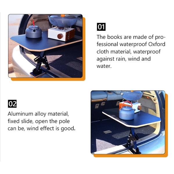 2023- First Generation Yuan Hang H8 SUV 4x4 Tailgate Folding Table with Small Package