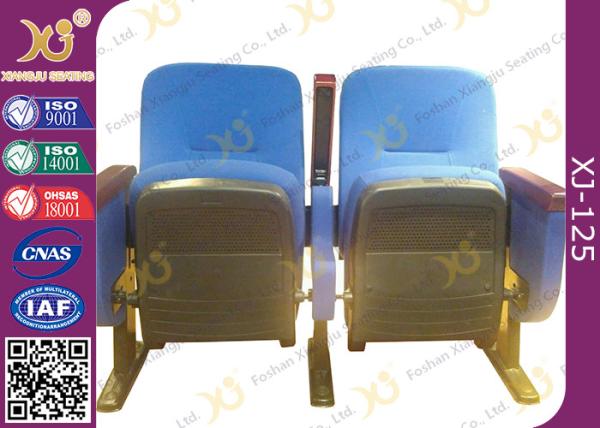 Commercial Level Church Auditorium Seating Floor Fixed Low Back Church Chair