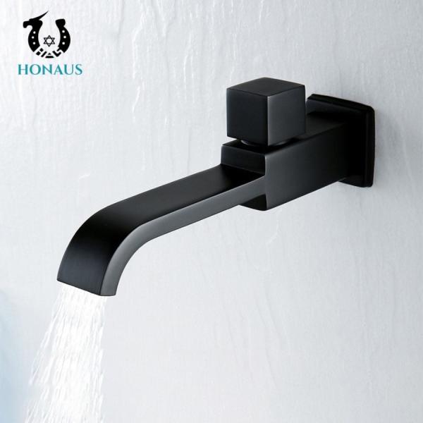 Extended All Copper In Wall Bathroom Faucet Hand Wash Basin Tap Electroplating