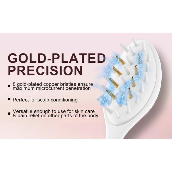 1.8W EMS Electric Hair Brush 450nm Blue Light Therapy Hair Brush