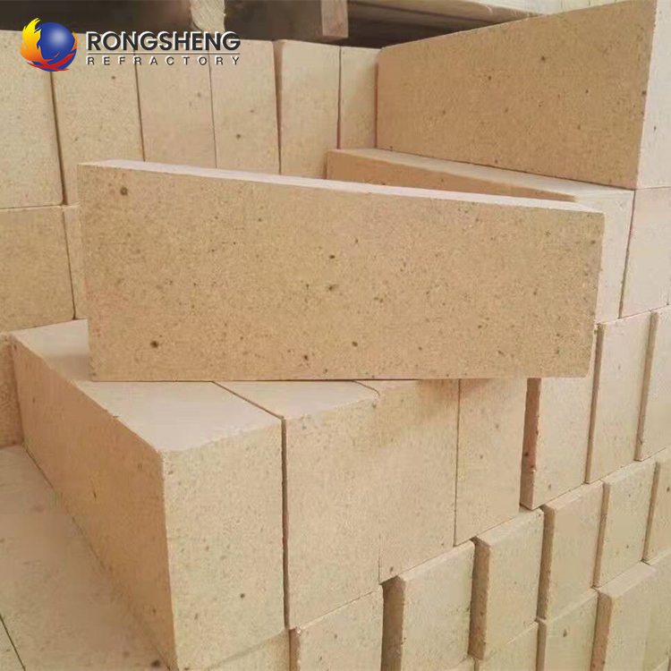 Rongsheng High Temperature High Alumina Brick LZ-55 LZ-65 LZ-75 Firebrick 1770C Heavy-Duty Refractory Bricks For Kiln Furnace