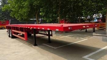 Heavy-Duty Fatbed Semi Trailer  For Stable And Efficient Transportation Of Oversized Loads