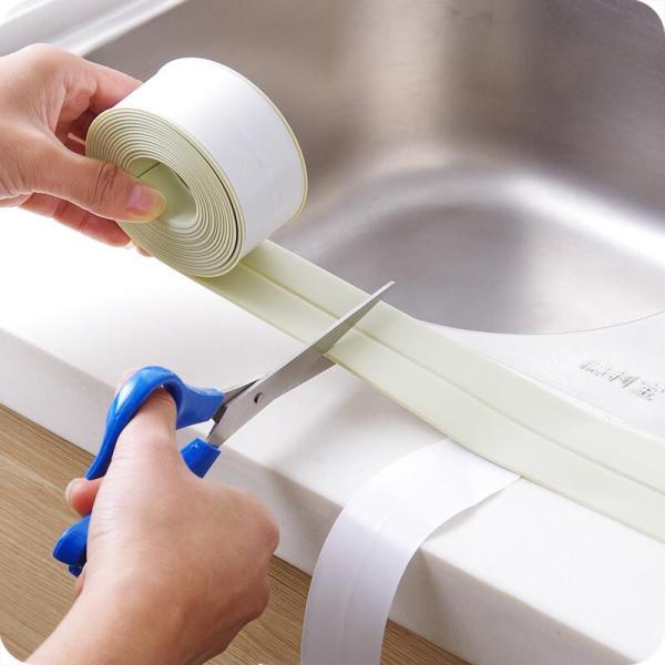 Oil Repellent Self Adhesive Bathroom Sealing Strip Bath Seal 9*6mm