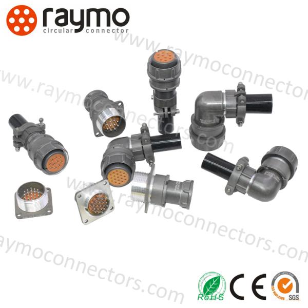 Conector circular 2PM aleación de aluminio, conexión roscada 5-30A