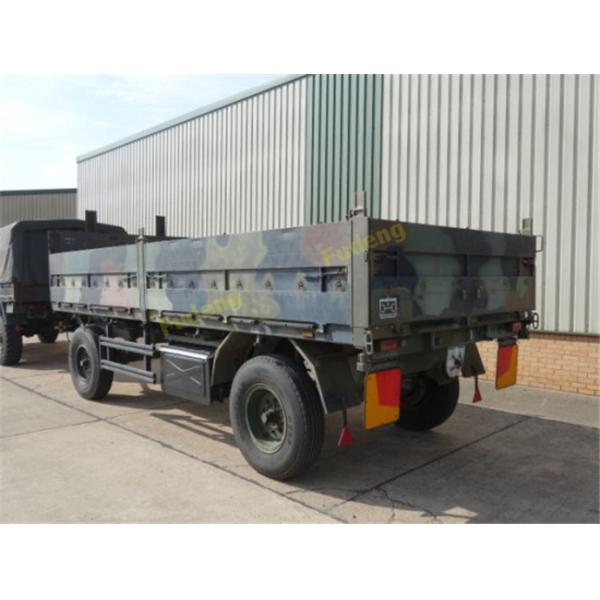 30000 - 50000kg Side Panel Draw Bar Trailer Mechanical / Air Suspension