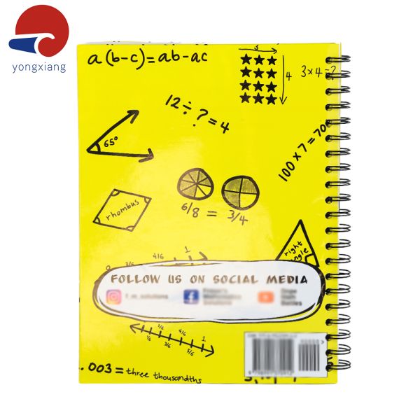 Yellow Spiral Bound Daily Planner Glossy Covers Business Notebook Planner A5
