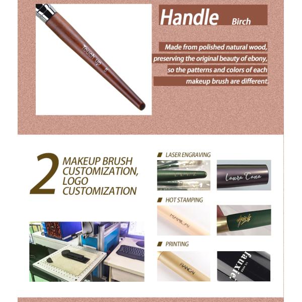 TOUCH UP 04  Foundation Brush Synthetic Hair Copper Multi-Functional Angled Makeup Brush Manufactor