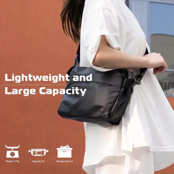Fashion Black Outdoor Small Camera Messenger Bag Waist Adjustable Strap For Travel