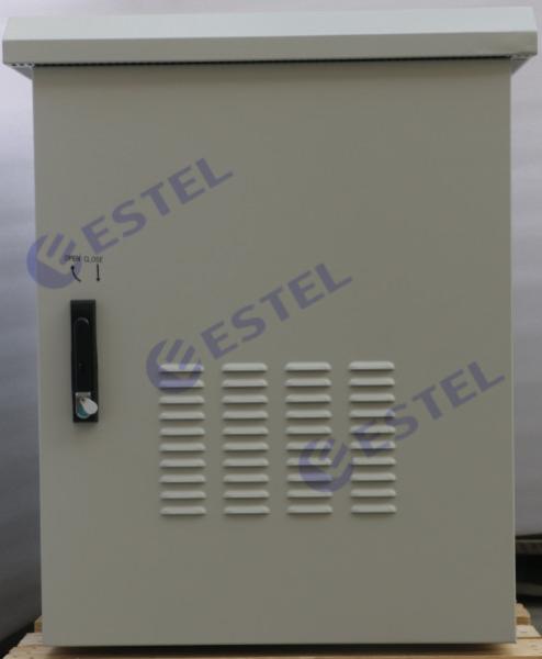 15U Waterproof Outdoor Wall Mount Cabinet Enclosure Custom Metal With 2 Fan Cooling