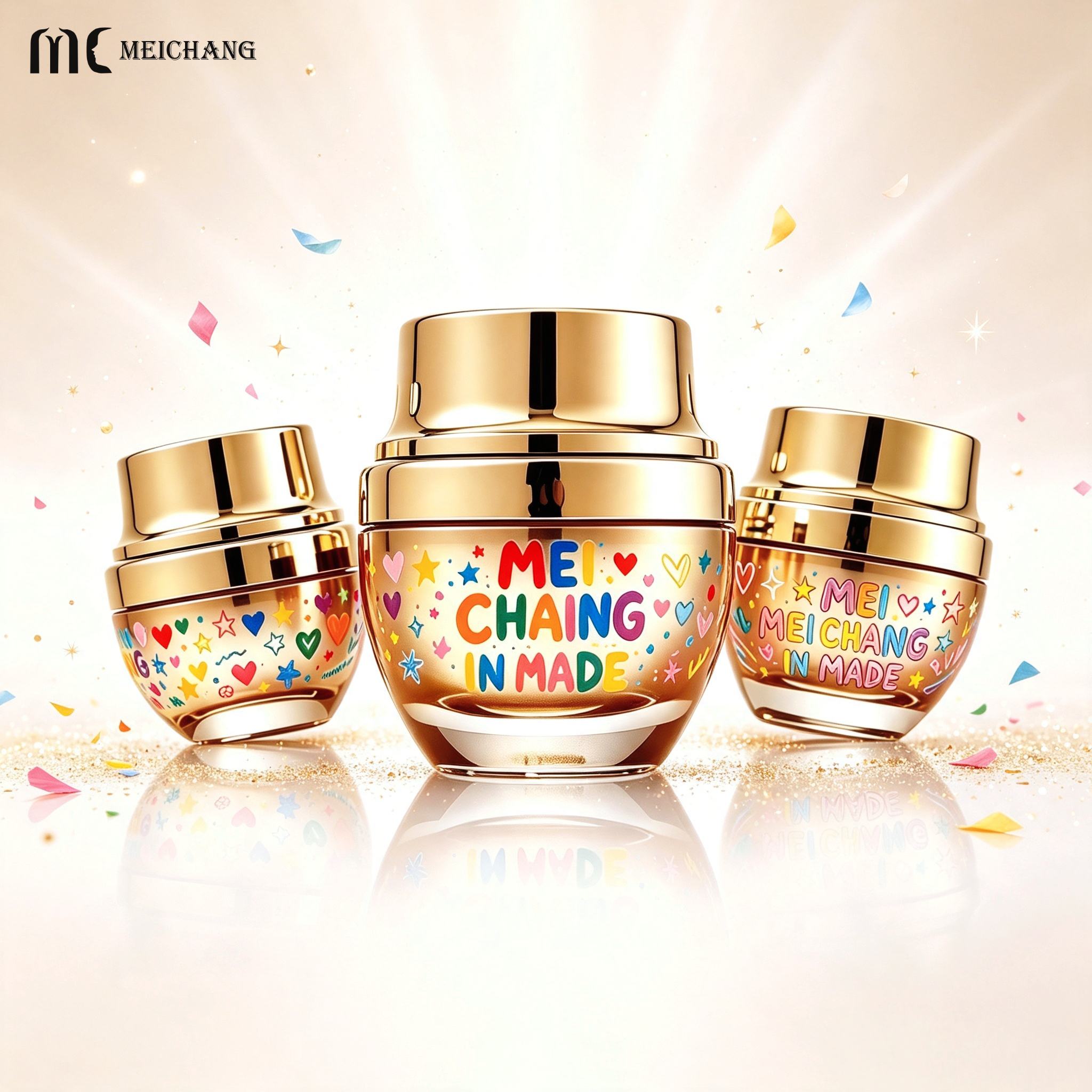 Premium Glass Skincare Packaging Set with Optional Amber Light-Blocking Cream Jar & Serum Bottle Collection(MC-314)