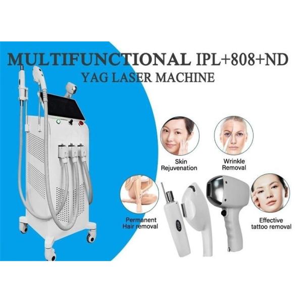 3in1 Ipl 808nm Diode Laser Machine Nd Yag Tattoo Removal Device