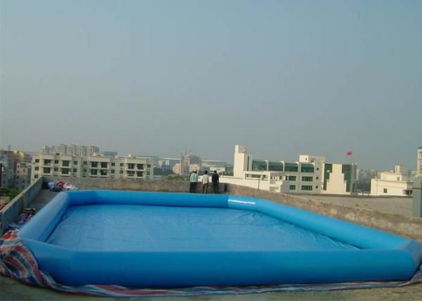 Commercial Grade Inflatable Water Pool , Above Ground Portable Pools Fire-Resistant Material