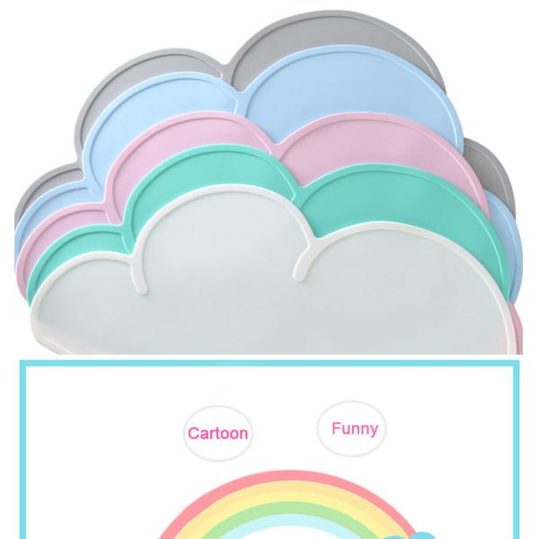 Foldable Baby Feeding Silicone High Chair Placemat BPA Free Heat Resistant