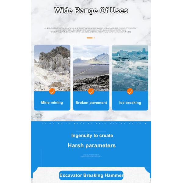 Добывающие экскаваторы Присоединения Гидравлический скалоломбитель Каменный бетонный демонтаж