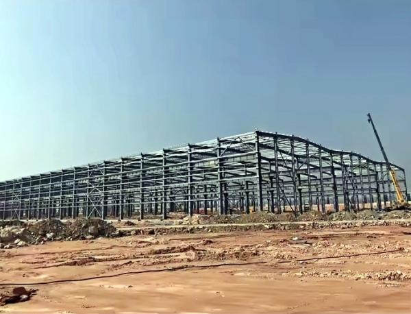 Construcción de estructuras de acero prefabricadas modernas de trabajo pesado