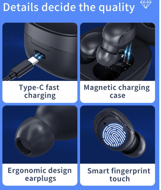 шлемофон Bluetooth стерео 40mAh небольшой беспроводной Bluetooth Earbuds мини