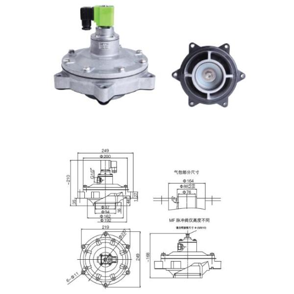Диафрагма замены клапана 3 дюймов для врезанного клапана Дмф-ы-76с Дмф-з-76с ИМПа ульс